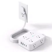 Surge Protector Power Strip Extension Cord with Multiple Outlets 5 Ft Ultra T...