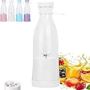 Totaladdly Portable Blender, Appreciarel Mini Blender for Smoothies and Shakes, USB Rechargeable for Ice Blending Juicing Fresh Juice (White)