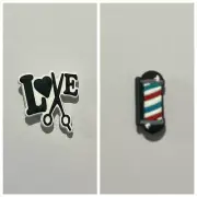 Barber Shoe Charms for Crocs - Australia Stock