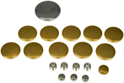 Dorman 567-009 Ford Brass Expansion Plug Kit, 15 Expansion Plugs, 4 Pipe Plugs