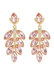 Kenneth Jay Lane Crystal-embellished Drop Earrings - Pink ONE SIZE