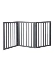 [PaWz] Wooden Dog Fence 3 Panel in Grey