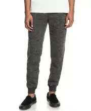 Quiksilver Men's Keller Light Weight Fleece Jogger in Dark Grey Heather-Large