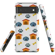 For Google Pixel 6 Case, Shielding Back Cover,Dog Houses