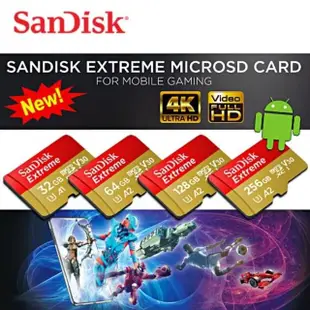 【SanDisk 晟碟】〔速遊升級版〕Extreme microSD 4k U3 32GB記憶卡 100MB/s(32G Extreme MicroSd 記憶卡)