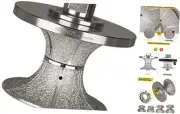 V60 Full Bullnose Diamond Hand Profiler, Profile Router Bit Wheel V60 (2-3/8'')