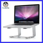 GRIFFIN Elevator Aluminium Laptop/Notebook/MacBook Desktop Stand, Silver/Clear