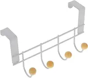 WATIIFUFU Over The Door Hook Rack for Towels Coats Keys Dorm Storage Cubicle Hooks