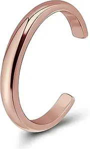 [Hoops & Loops] 925 Sterling Silver High Polished Tarnish Resistant Plain Simple Minimalist Open Toe Ring