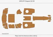 2017 Chaparral 226 SSl Swim Platform Cockpit EVA Pads Foam Teak Deck Flooring