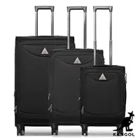 在飛比找PChome24h購物優惠-KANGOL 24吋行李箱超輕量商務箱可加大容量360度靜音
