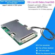 13S 48V li ion Smart Bluetooth BMS 20-60A Constant Current 54.6V PCB board Ebike