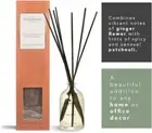 Pecksniff's GINGER FLOWER & PATCHOULI Fragrance Diffuser with Reeds 3.3 oz NIB