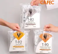 在飛比找神腦生活優惠-【CAFEC】三洋日本製T83深焙豆專用白色錐形咖啡濾紙(1