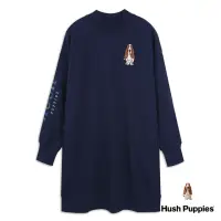 在飛比找momo購物網優惠-【Hush Puppies】女裝 洋裝 品牌刺繡半高領洋裝(