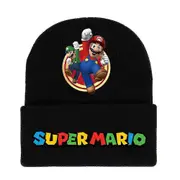 Men Women Unisex Super Mario Bros Themes Knitted Beanie Hat Fall Winter Warmer Stylish Cap E