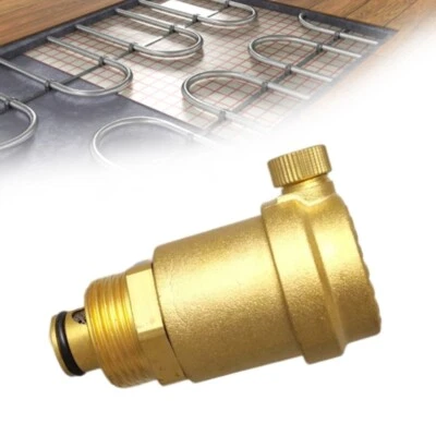 Brass Exhaust Valves Tap Water Heating Pipe Vent Valves for Solar Water Heater