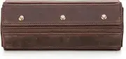 [WICRFYHD] Leather Watch Roll Travel Case with Pillow, Watch Travel Case for Men Women, Portable Travel Watch Roll, Watch Box Gifts, 3 Slots Watches Storage Organizer