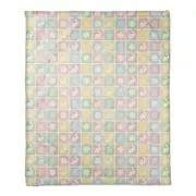 Creative Products Easter Block Pattern 50 x 60 Sherpa Fleece Blanket