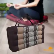 MANGO TREES 2-Fold Foldable Zabuton Meditation Cushion Blue Brown