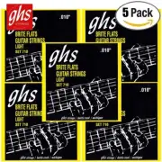 5-PACK GHS 710 Brite Flats Micro-Ground Roundwound Nickel Guitar Strings 10-46