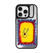 iPhone 16 Pro Mirror Ring Stand Case MagSafe Compatible Sun Cloud by Chow Ciao Chow