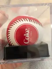 Atlanta World of Coke Red/White Collectible Baseball Coca Cola Company in Cube