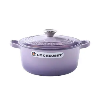 Le Creuset 琺瑯鑄鐵圓鍋 琺瑯鍋 鑄鐵鍋 湯鍋 燉鍋 炒鍋 22cm 3.3L 藍鈴紫 法國製