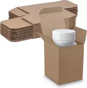 MT Products Tuck Top Kraft Paperboard Gift Boxes 3" x 3" x 4" - Pack of 30