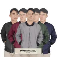 在飛比找蝦皮購物優惠-男士 BOMBER 夾克 CLASSIC BOMBER 夾克