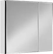 Aluminum Alloy Bathroom Mirror Cabinet Wall Mounted Storage Lens with Shelf
