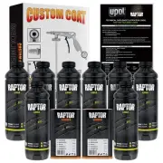 CUSTOM SHOP U-Pol Raptor Tintable Urethane Spray-On Truck Bed Liner Kit and C...