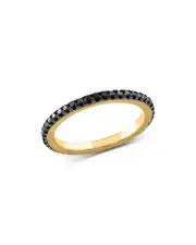 Bloomingdale's Fine Collection Black Diamond Diamond Eternity Band in 14K Yellow Gold, 0.35 tcw