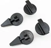 CHENGHAO LARBLL 4Pcs/lot Trunk Box Luggage Lock Tail Box Buckle Triangle Warning Card Bracket Knob Fit for Volkswagen VW Touran 1T0 867 468 (Color Name : Black)