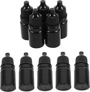 COLLBATH 50pcs Plastic Dropper Bottles: 5ml Empty Squeezable Eye Liquid Dropper Bottles With Caps For Solvents Essence Eye Drops Saline