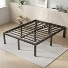 King Size Bed Frame, 14 Inch Metal Platform Bed Frame King Size with Storage