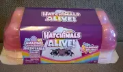 NEW Hatchimals Alive! Rainbow Splash Egg Carton with 5 Eggs 10 Accessories