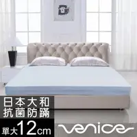 在飛比找momo購物網優惠-【Venice】日本防蹣抗菌12cm記憶床墊-單大3.5尺(