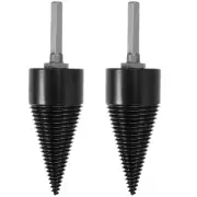 2 Pack 42 Mm Firewood Log Splitter Drill Bit, Hex Shank Wood Splitter Drill Bit,