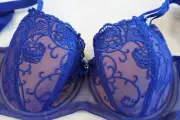 FOX & ROYAL for CITY CHIC Bra 18B / 40B Tatiana Blue Lingerie Plus Size Lace M