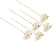 OSOLADY 5Pcs Rattan Aroma Diffuser Sticks with Beautiful Peony Flowers Natural Home Decor for Living Room Kitchen Bedroom and Office