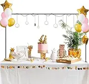 Over The Table Rod Stand with Clamps, Adjustable Over The Table Rod Stand, Balloon Flower Arch Stand for Birthday, Wedding, Christmas Decoration