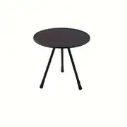 Adjustable Height Outdoor Aluminum Alloy Coffee Table - Black Round Casual Style