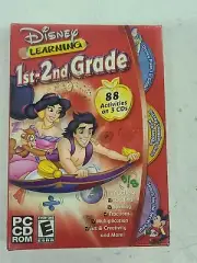 Video Game PC Disney 1st-2nd Grade Learning Reading Spelling Fractions cd rom