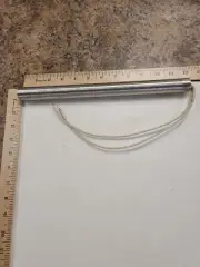 Insertion Heater with Std Wire Lead Covering High-Temp, 240V, 1" Dia, 12" Length