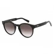 SALVATORE FERRAGAMO SF1068S 001 Black/Grey Gradient 52-20- Sunglasses New Aut...