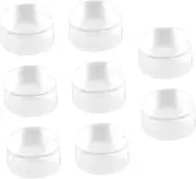 PLAFOPE 8pcs Nail Art Stamp Silicone Heads Manicure Stamping Tools Set Diy Professional Nail Seals for or Home Use
