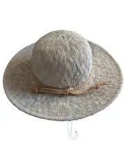 Maurices Wide Brim Sun Hat OS Beige Coastal Beach Vacation Boho Chic Resortwear