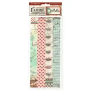 Stamperia Polyester Fabric 12"X12" 4/Pkg-Alice