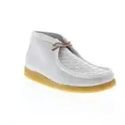 Clarks Mens Wallabee Boot Gray Chukkas Boots Boots 7